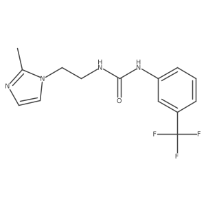1-(2-(2-methyl-1H-imidazol-1-yl)ethyl)-3-(3-(trifluoromethyl)phenyl)urea Structure