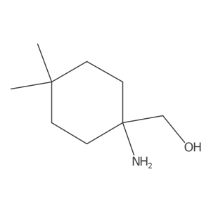 (1-Amino-4,4-dimethylcyclohexyl)methanol结构式