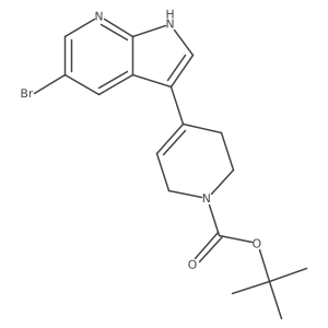 Tert-butyl 4-(5-bromo-1H-pyrrolo[2,3-B]pyridin-3-YL)-3,6-dihydropyridine-1(2H)-carboxylate Structure