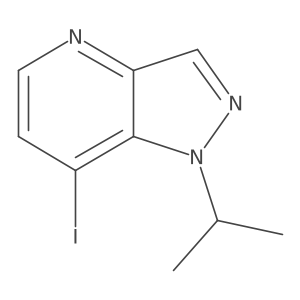 7-iodo-1-isopropyl-1H-pyrazolo[4,3-b]pyridine结构式