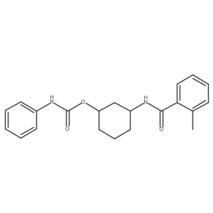 3-(2-Methylbenzamido)cyclohexyl phenylcarbamate Structure