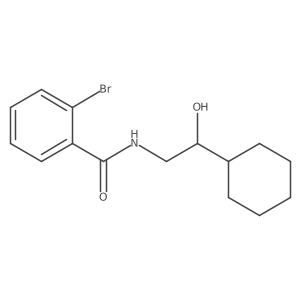 2-bromo-N-(2-cyclohexyl-2-hydroxyethyl)benzamide结构式
