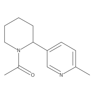 1-(2-(6-Methylpyridin-3-yl)piperidin-1-yl)ethanone Structure