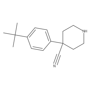 4-(4-Tert-butylphenyl)piperidine-4-carbonitrile结构式