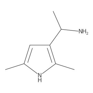 1-(2,5-dimethyl-1H-pyrrol-3-yl)ethan-1-amine结构式