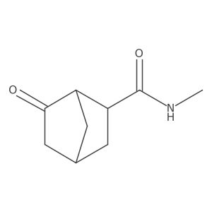 N-Methyl-6-oxobicyclo[2.2.1]heptane-2-carboxamide结构式