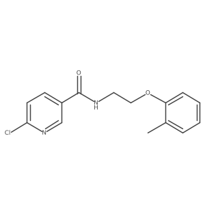6-chloro-N-[2-(2-methylphenoxy)ethyl]pyridine-3-carboxamide结构式