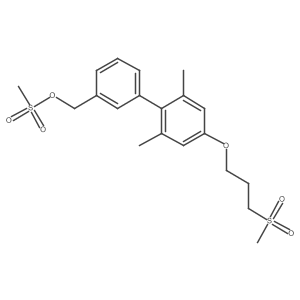 [1,1'-Biphenyl]-3-methanol, 2',6'-dimethyl-4'-[3-(methylsulfonyl)propoxy]-, 3-methanesulfonate Structure
