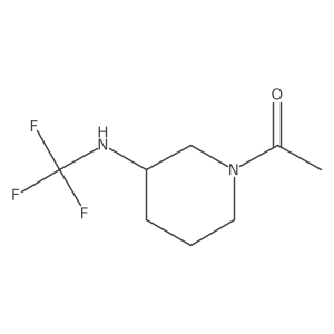 1-(3-((Trifluoromethyl)amino)piperidin-1-yl)ethanone结构式