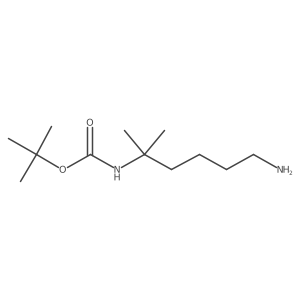 tert-butyl N-(6-amino-2-methylhexan-2-yl)carbamate结构式
