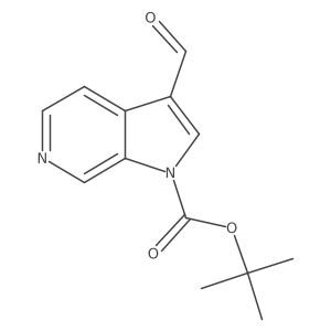 tert-butyl 3-formyl-1H-pyrrolo[2,3-c]pyridine-1-carboxylate Structure