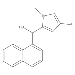 (4-Fluoro-1-methyl-1H-pyrrol-2-yl)(naphthalen-1-yl)methanol结构式