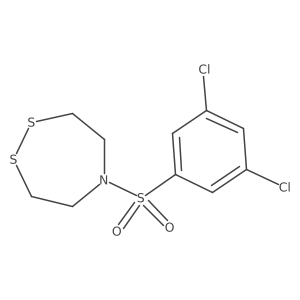 5-(3,5-Dichlorobenzenesulfonyl)-1,2,5-dithiazepane结构式