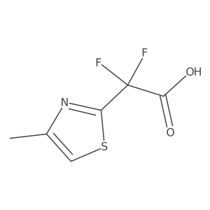 2,2-Difluoro-2-(4-methyl-1,3-thiazol-2-yl)acetic acid结构式