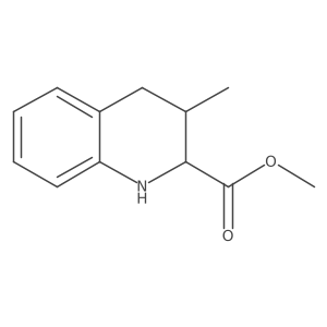 cis-2-Methoxycarbonyl-3-methyltetrahydroquinoline结构式