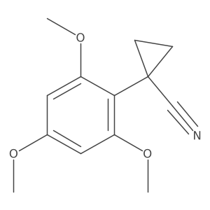 1-(2,4,6-Trimethoxyphenyl)cyclopropane-1-carbonitrile结构式