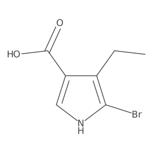 5-Bromo-4-ethyl-1H-pyrrole-3-carboxylic acid Structure