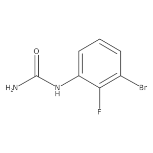 3-Bromo-2-fluorophenylurea结构式