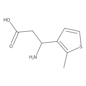 3-Amino-3-(2-methylthiophen-3-yl)propanoic acid Structure