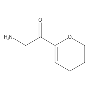 2-Amino-1-(3,4-dihydro-2H-pyran-6-yl)ethan-1-one结构式