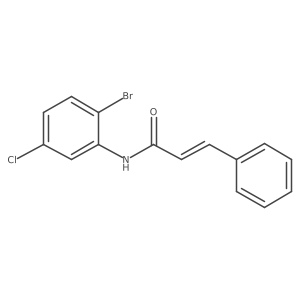 (E)-N-(2-bromo-5-chloro-phenyl)-3-phenyl-prop-2-enamide结构式