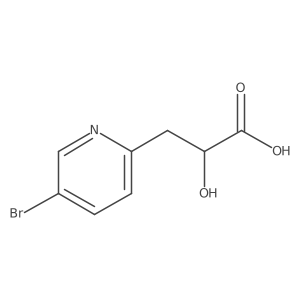 3-(5-Bromopyridin-2-yl)-2-hydroxypropanoic acid Structure