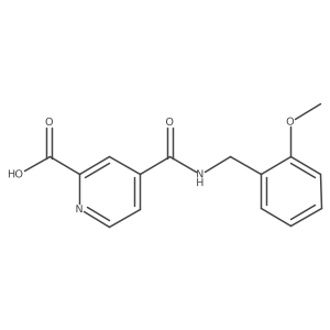 4-[[[(2-Methoxyphenyl)methyl]amino]carbonyl]-2-pyridinecarboxylic acid Structure