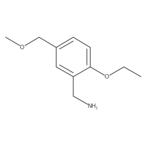 2-Ethoxy-5-(methoxymethyl)benzenemethanamine结构式