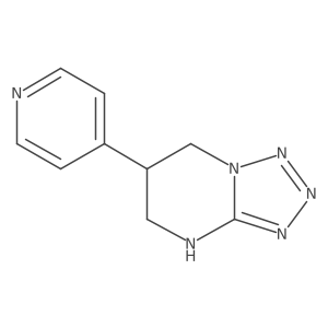 4-{4H,5H,6H,7H-[1,2,3,4]tetrazolo[1,5-a]pyrimidin-6-yl}pyridine结构式