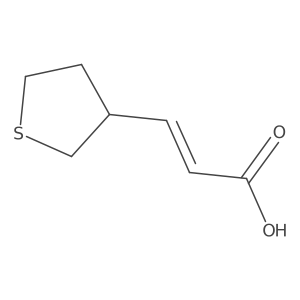 3-(Thiolan-3-yl)prop-2-enoic acid Structure