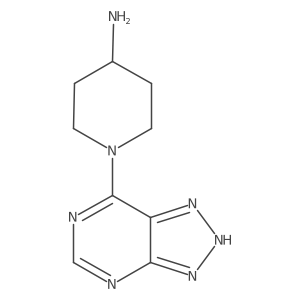 1-(1H-[1,2,3]Triazolo[4,5-d]pyrimidin-7-yl)piperidin-4-amine结构式