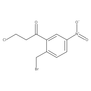 1-(2-(Bromomethyl)-5-nitrophenyl)-3-chloropropan-1-one结构式