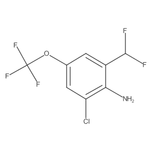 2-Chloro-6-(difluoromethyl)-4-(trifluoromethoxy)aniline Structure