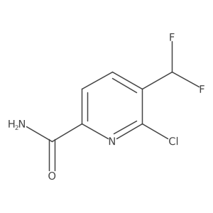 6-Chloro-5-(difluoromethyl)picolinamide Structure