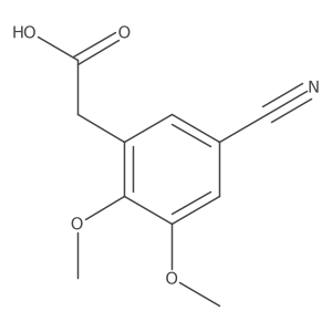 2-(5-Cyano-2,3-dimethoxyphenyl)acetic acid结构式