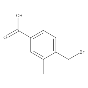 4-(Bromomethyl)-3-methylbenzoic acid Structure