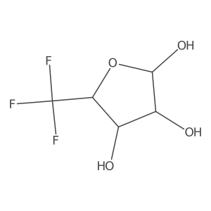5-Deoxy-5,5,5-trifluoro-I(2)-L-arabinofuranose结构式