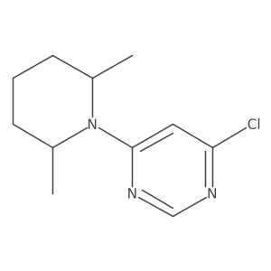 4-Chloro-6-(2,6-dimethylpiperidin-1-yl)pyrimidine Structure
