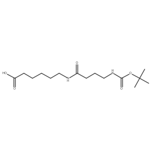 6-(4-{[(Tert-butoxy)carbonyl]amino}butanamido)hexanoic acid Structure