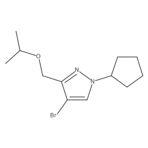4-bromo-1-cyclopentyl-3-(isopropoxymethyl)-1H-pyrazole Structure