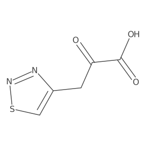 2-Oxo-3-(1,2,3-thiadiazol-4-yl)propanoic acid结构式