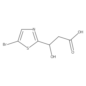 3-(5-Bromo-1,3-thiazol-2-yl)-3-hydroxypropanoic acid Structure