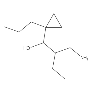 2-(Aminomethyl)-1-(1-propylcyclopropyl)butan-1-ol Structure