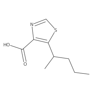 5-(Pentan-2-yl)-1,3-thiazole-4-carboxylic acid结构式
