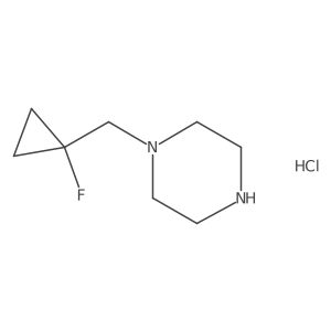 1-((1-Fluorocyclopropyl)methyl)piperazine hydrochloride结构式