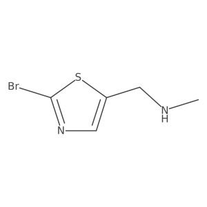 2-Bromo-N-methyl-5-thiazolemethanamine Structure