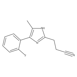 1H-Imidazole-2-propanenitrile, 5-(2-fluorophenyl)-4-methyl- Structure