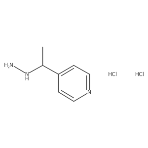 4-(1-Hydrazinylethyl)pyridine dihydrochloride结构式