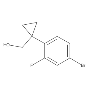 (1-(4-Bromo-2-fluorophenyl)cyclopropyl)methanol Structure