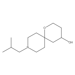 9-Isobutyl-1-oxa-9-azaspiro[5.5]undecan-4-ol结构式